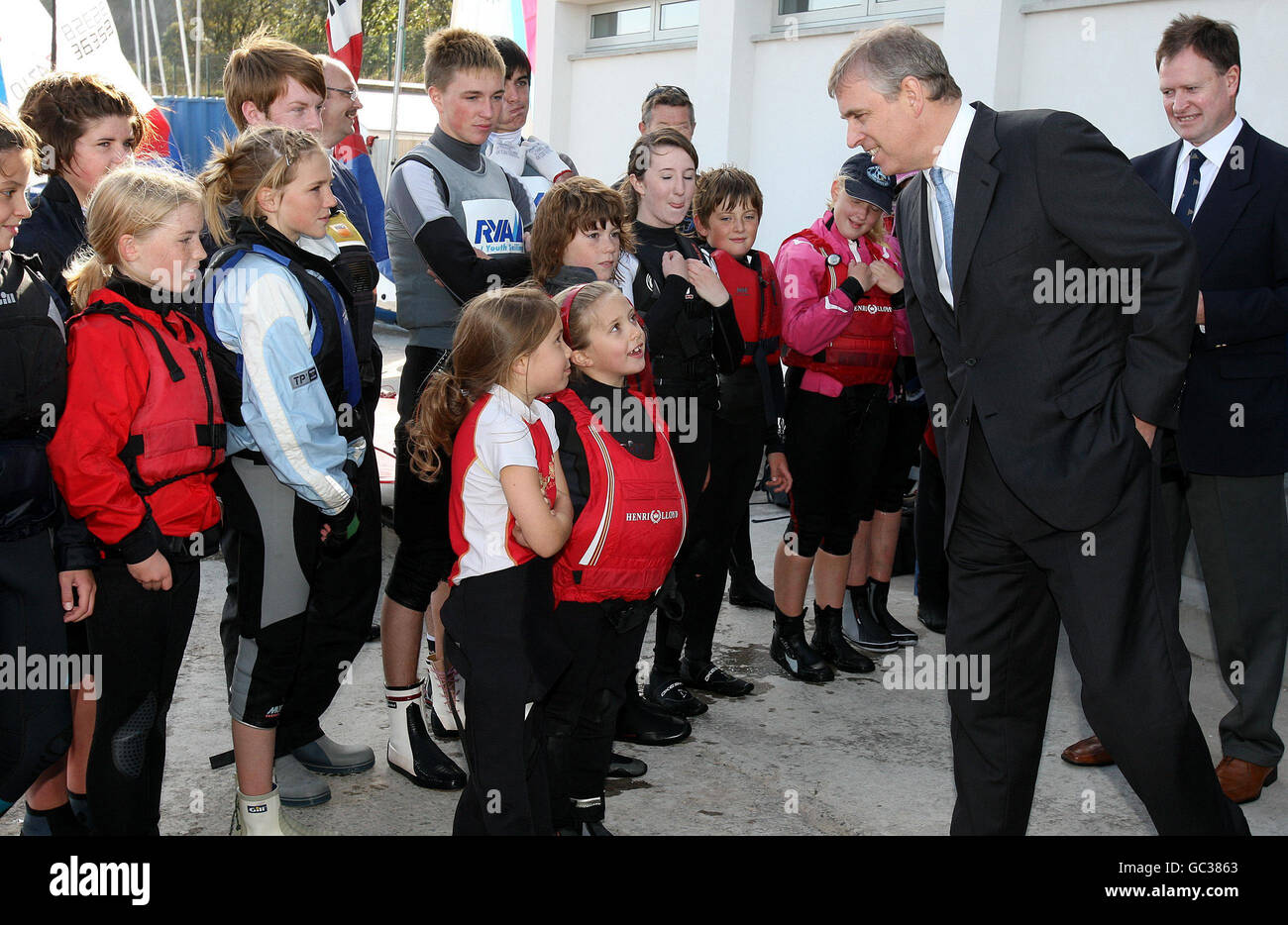 Der Duke of York besucht Ulster Stockfoto