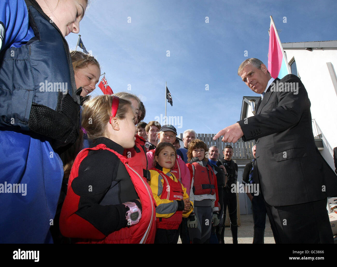 Der Duke of York besucht Ulster Stockfoto