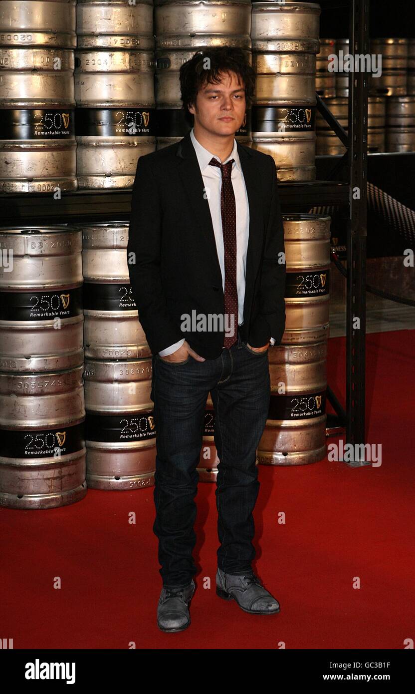 Jamie Cullum Ankunft zum 250. Jahrestag des Guinness Concert, im Storehouse, St. James Gate Brewery, Dublin Stockfoto