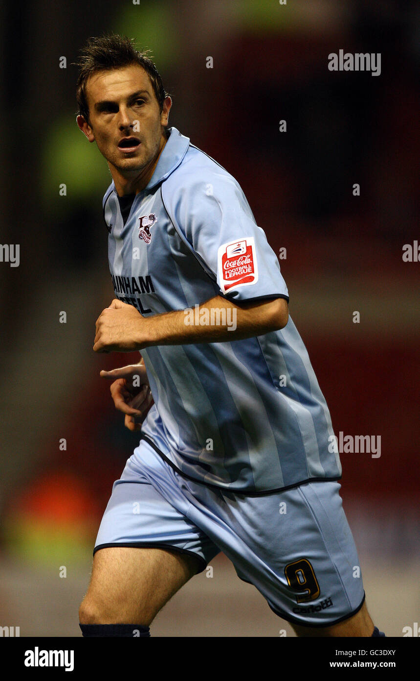 Fußball - Coca-Cola Football League Championship - Nottingham Forest / Scunthorpe United - City Ground. Paul Hayes, Scunthorpe United Stockfoto