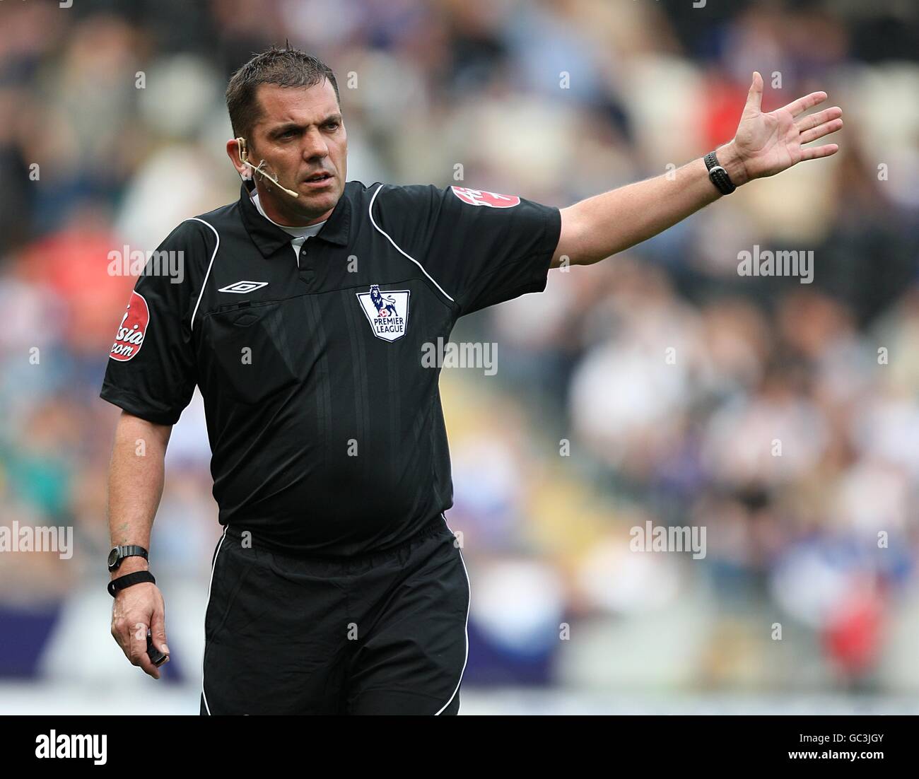 Fußball - Barclays Premier League - Hull City / Birmingham City - KC Stadium. Schiedsrichter Phil Dowd Stockfoto