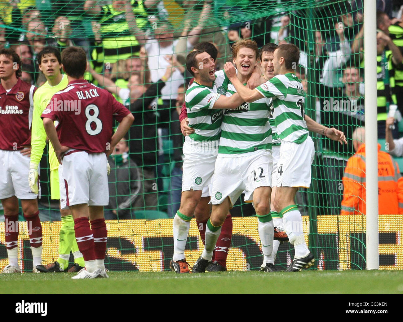 Fußball - Clydesdale Bank Scottish Premier League - keltische V Heart of Midlothian - Celtic Park Stockfoto