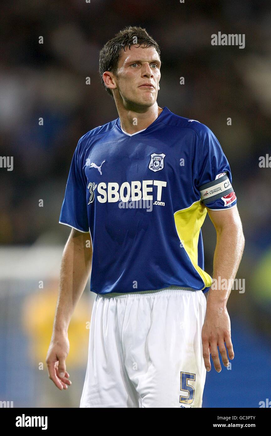 Fußball - Coca-Cola Football League Championship - Cardiff City / Derby County - Cardiff City Stadium. Mark Hudson, Cardiff City Stockfoto