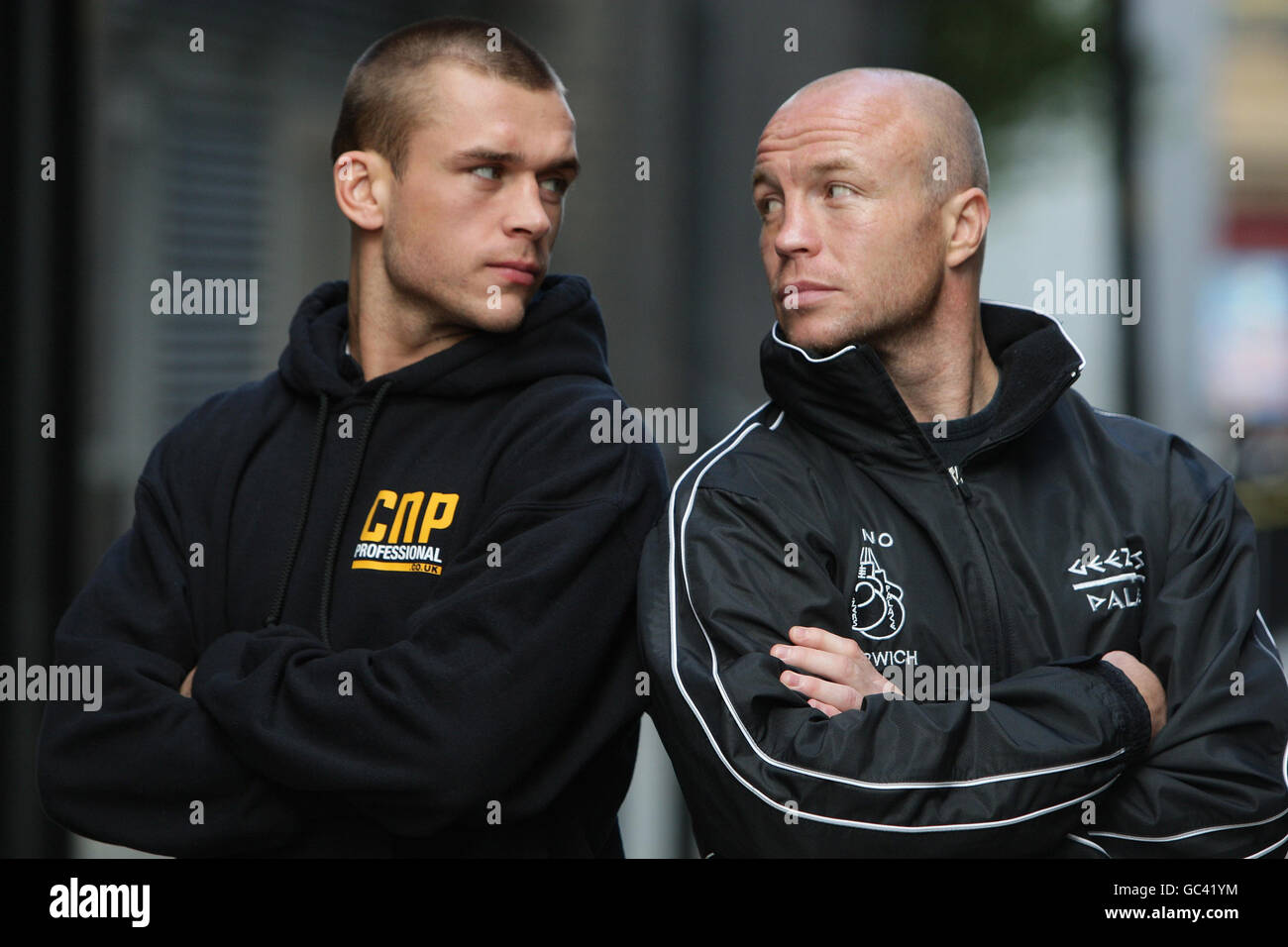 Boxen - John Murray V John Thaxton - Pressekonferenz - Manchester 235 Casino Stockfoto