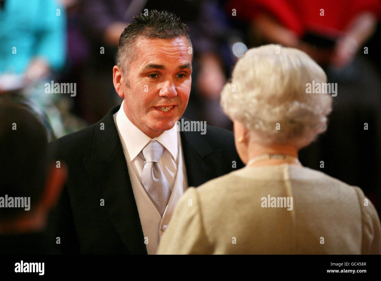 Investitur am Buckingham Palace Stockfoto