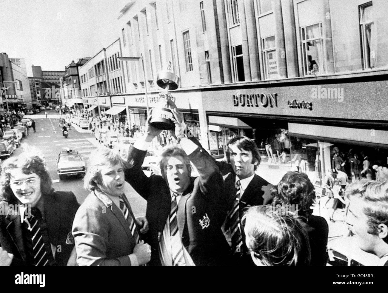 Cricket - Gloucestershire Open Top Bus - Bristol Stockfoto