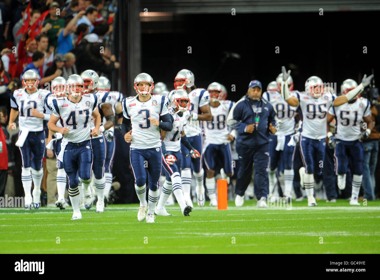American Football - NFL - New England Patriots V Tampa Bay Buccaneers - Wembley-Stadion Stockfoto