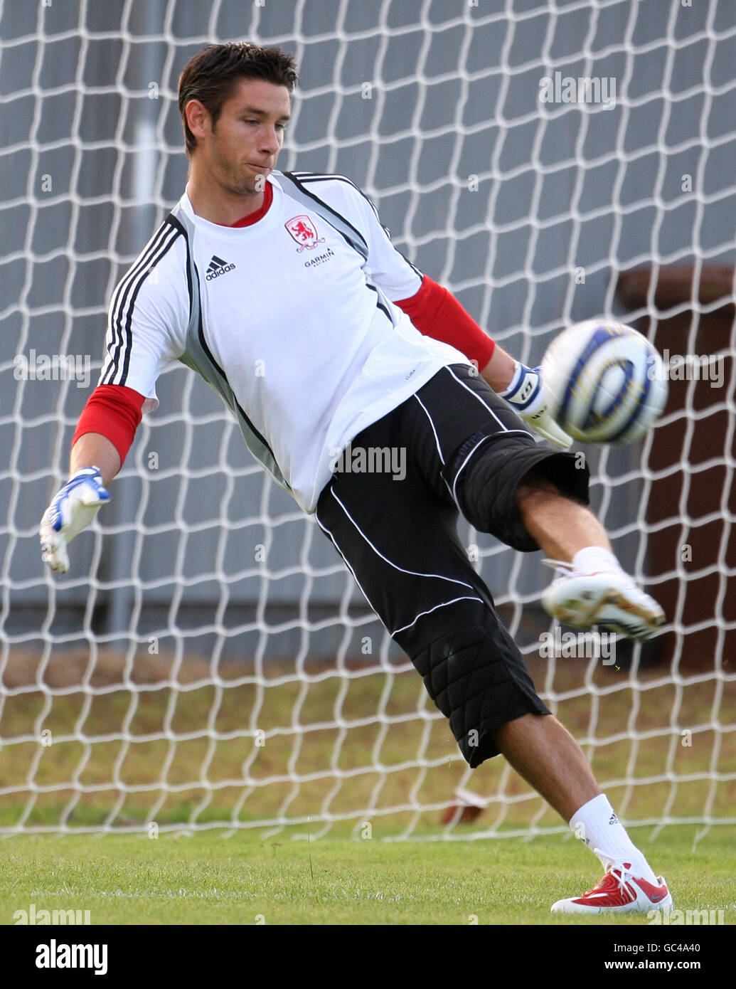 Fußball - Pre-Season-Freindly - Dumbarton V Middlesbrough - Strathclyde Homes Stadion Stockfoto