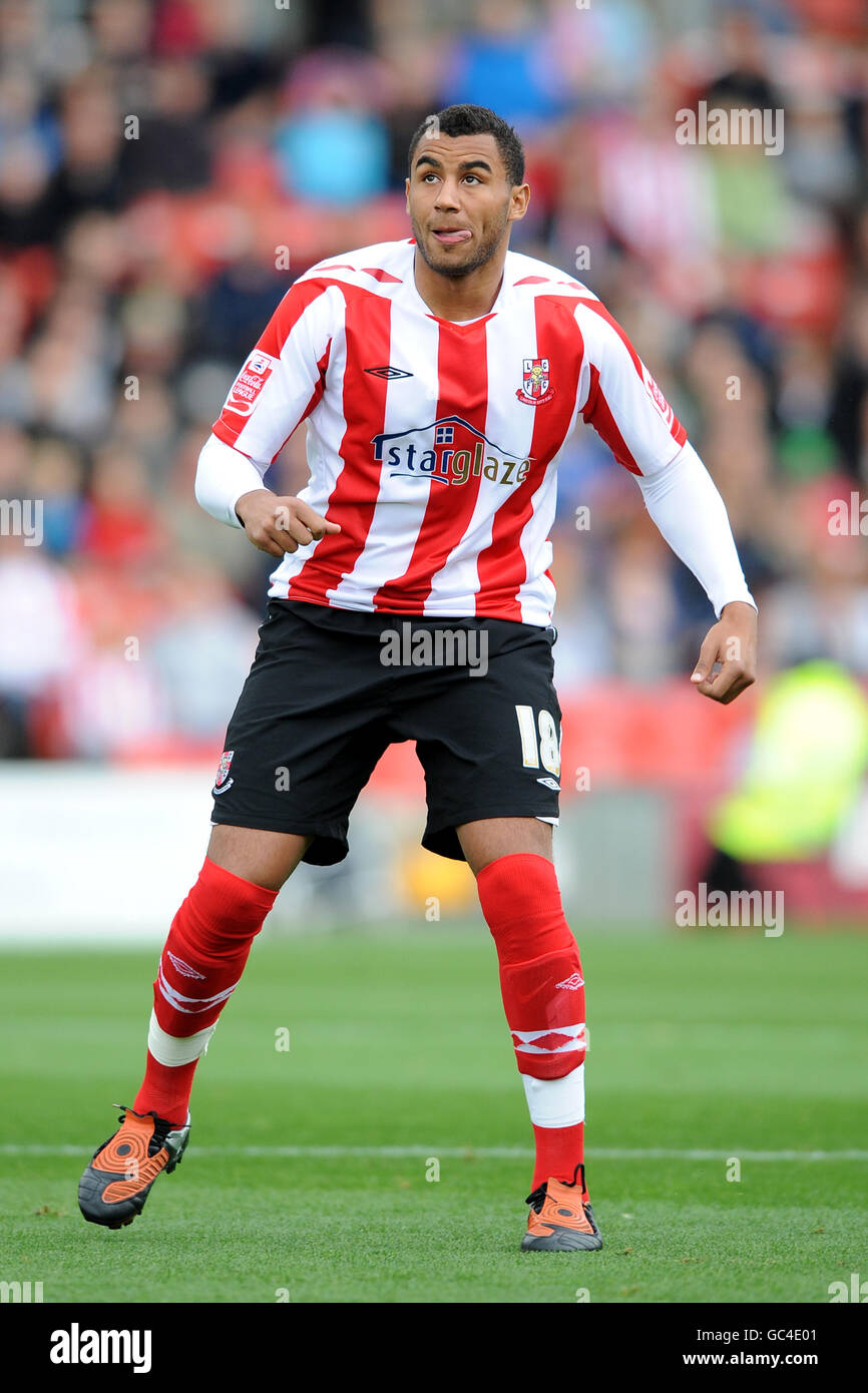 Fußball - Coca-Cola Football League Two - Lincoln City / Aldershot Town - Sincil Bank. Rene Howe, Lincoln City Stockfoto