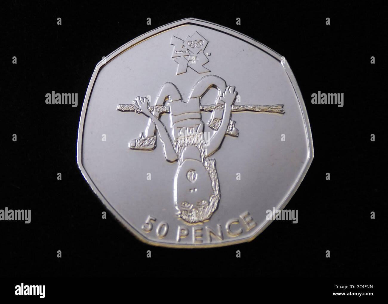 Design-neue fünfzig pence Stockfoto