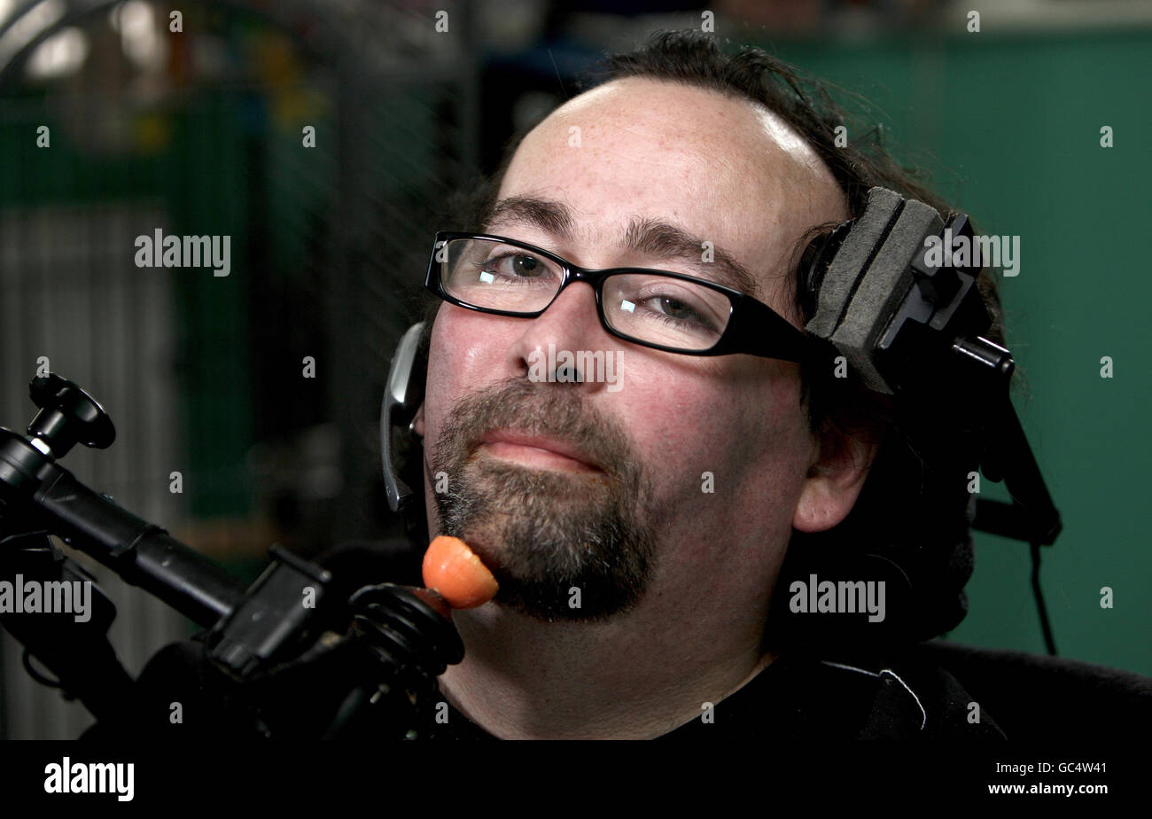 Ehemaliger soldat david ramsay in seinem wellingborough haus Fotos und