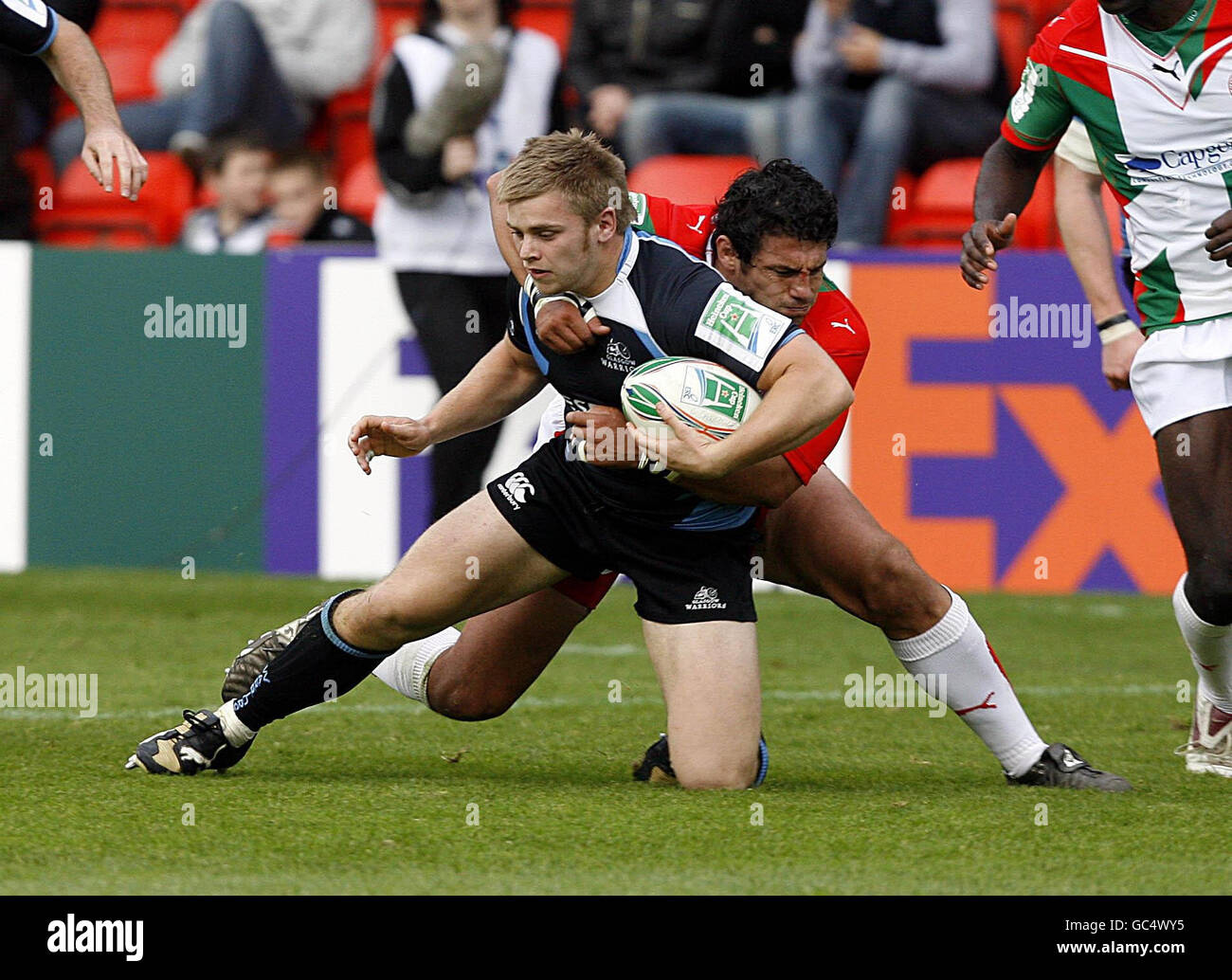 Rugby-Union - Heineken Cup - Pool 2 - Glasgow Warriors V Biarritz - Firhill Arena Stockfoto
