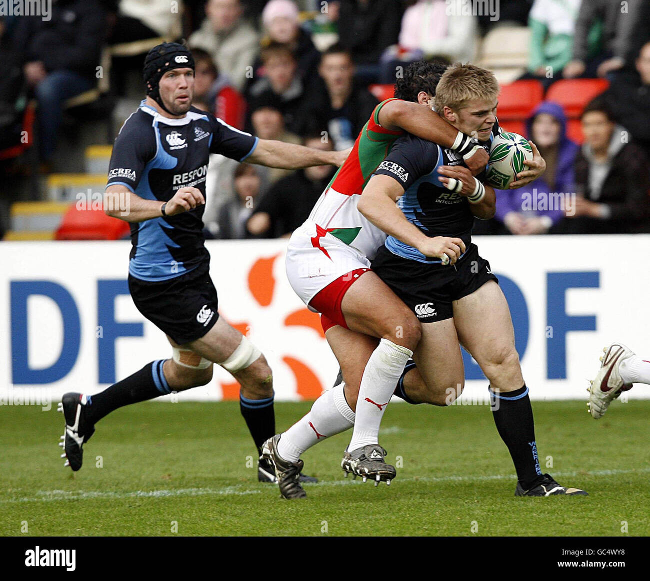 Rugby-Union - Heineken Cup - Pool 2 - Glasgow Warriors V Biarritz - Firhill Arena Stockfoto