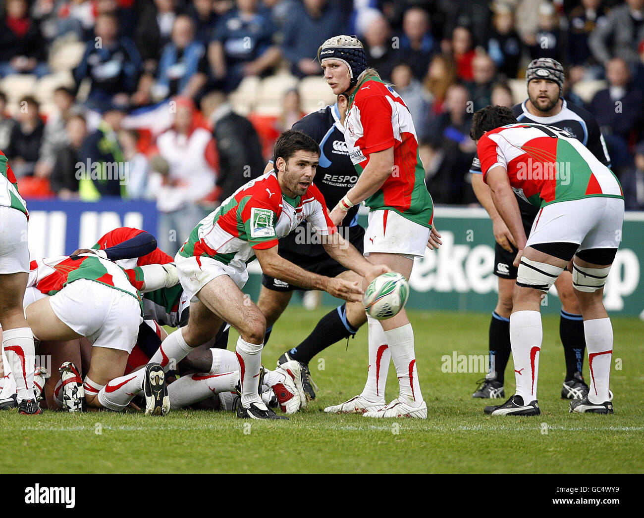 Rugby-Union - Heineken Cup - Pool 2 - Glasgow Warriors V Biarritz - Firhill Arena Stockfoto