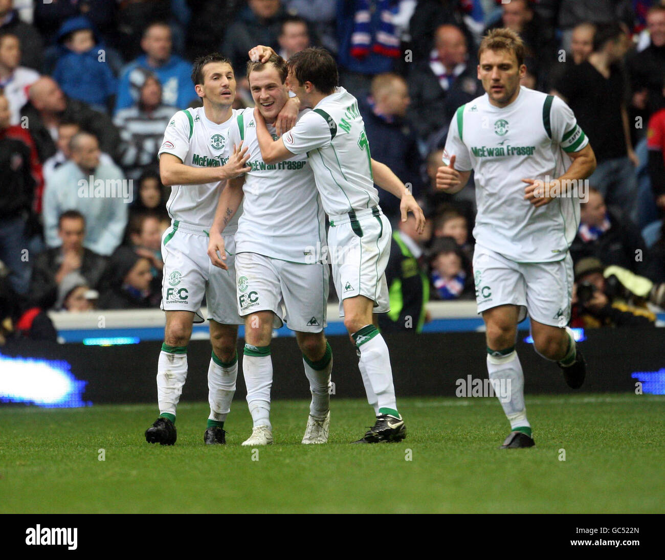 Fußball - Clydesdale Bank Scottish Premier League - Rangers V Hibernian - Ibrox Stockfoto