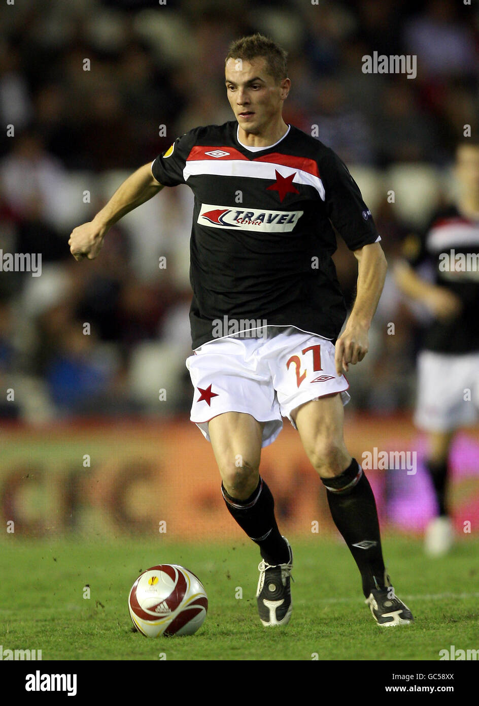 Fußball - UEFA Europa League - Gruppe B - Valencia V SK Slavia Prag - Mestalla-Stadion Stockfoto