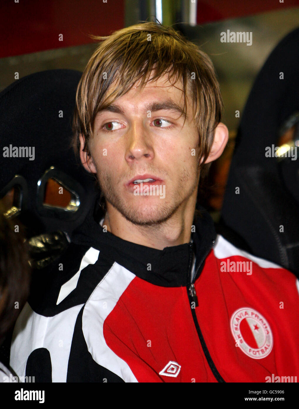 Fußball - UEFA Europa League - Gruppe B - Valencia / SK Slavia Prag - Mestalla Stadium. Jan Hosek, Slavia Prag Stockfoto