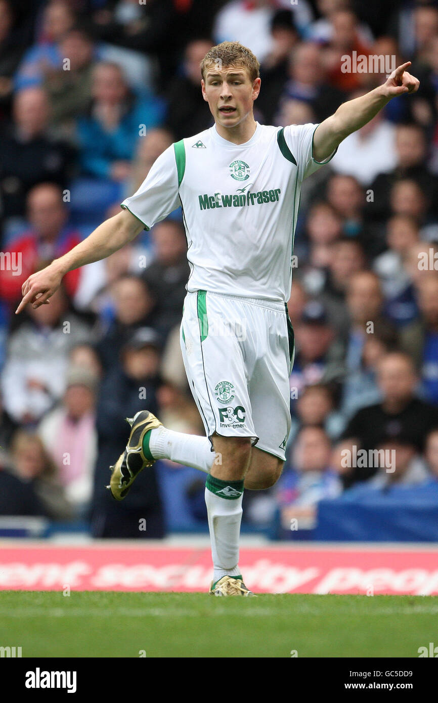 Fußball - Clydesdale Bank Scottish Premier League - Rangers gegen Hibernian - Ibrox. David Wortherspoon, Hibernian Stockfoto