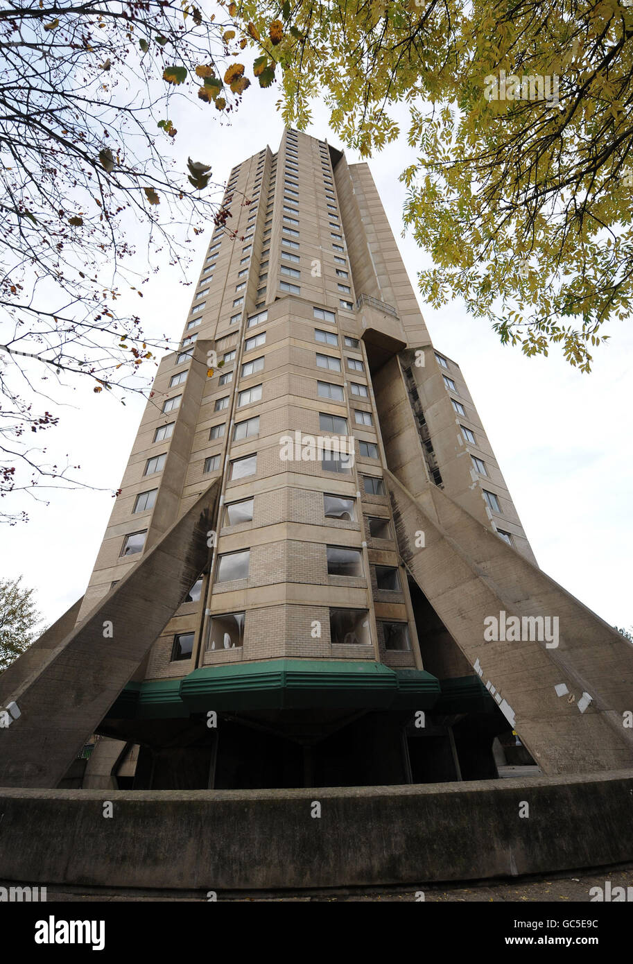 Der berühmte Derwent Tower (lokal bekannt als Dunston Rocket) in Gateshead, der abgerissen werden soll. Stockfoto