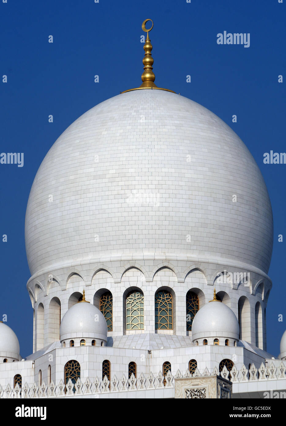 Shaikh Zayed Moschee Abu Dhabi, Vereinigte Arabische Emirate Stockfoto