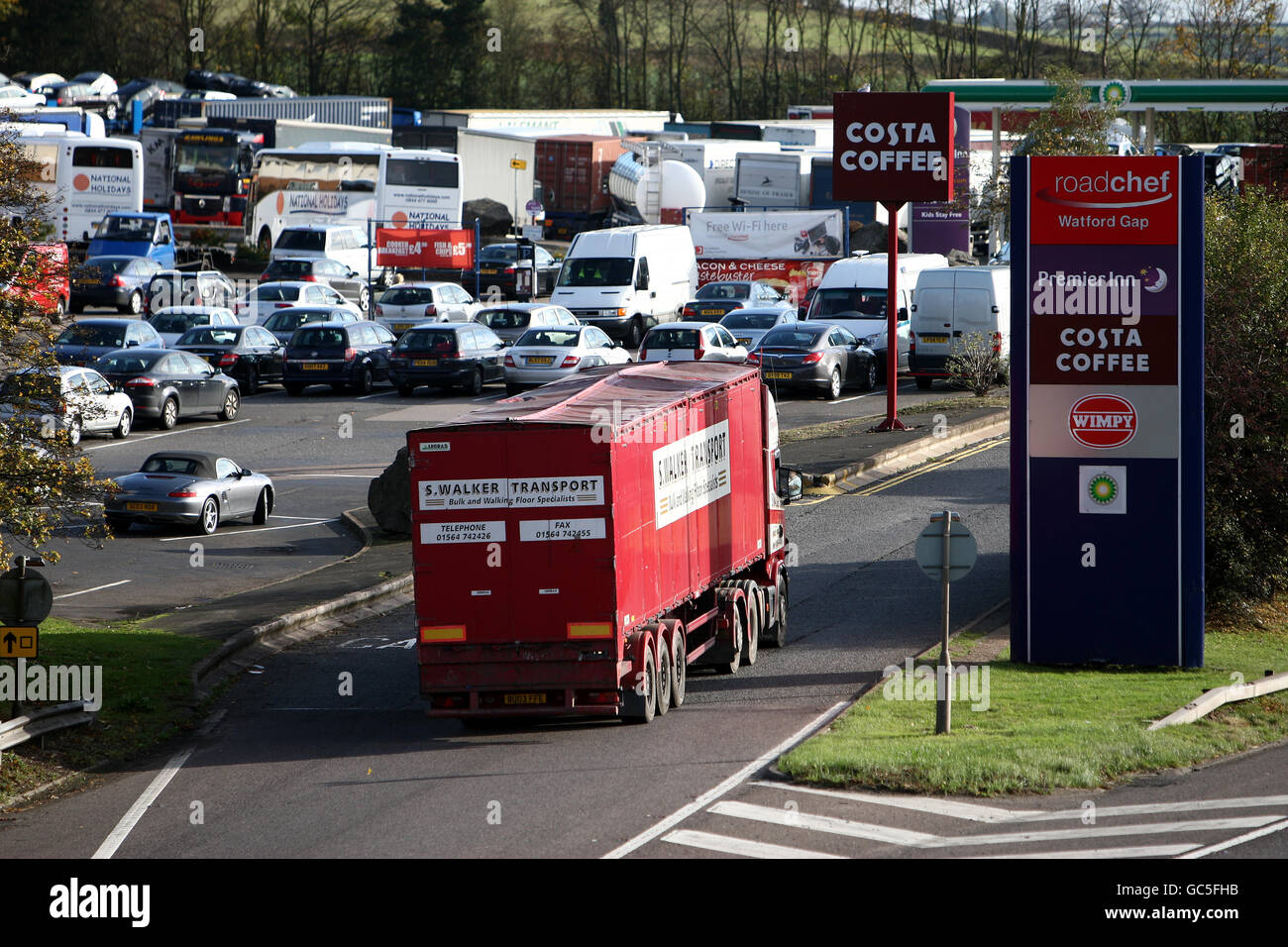 Autobahn M1 wird 50 Stockfoto