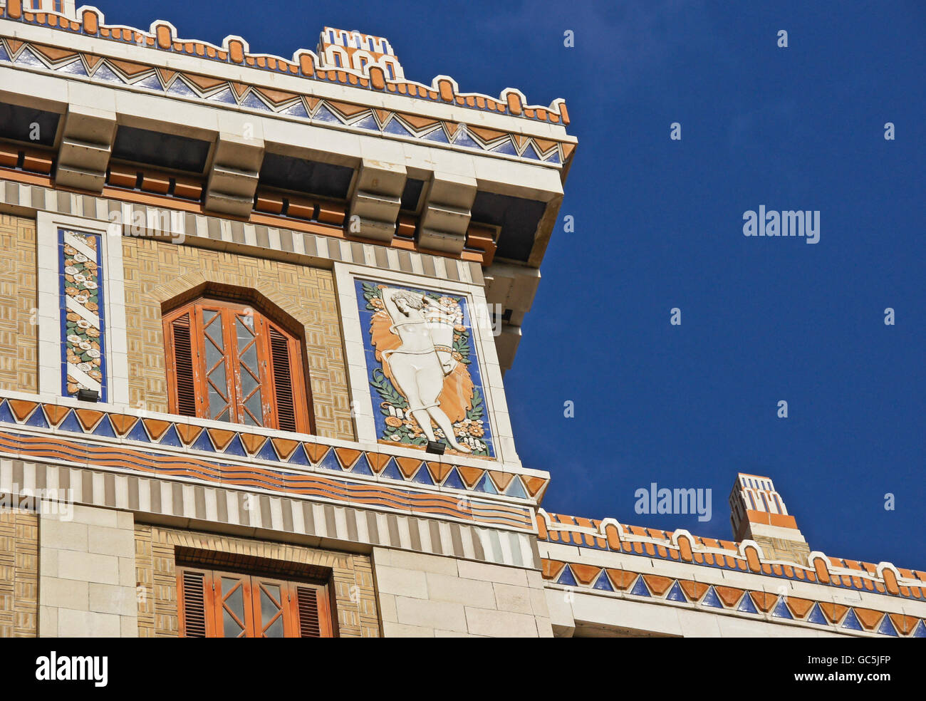 Art-Déco-Turm des Edificio Bacardi (Bacardi Building), Habana Vieja (Altstadt von Havanna), Kuba Stockfoto