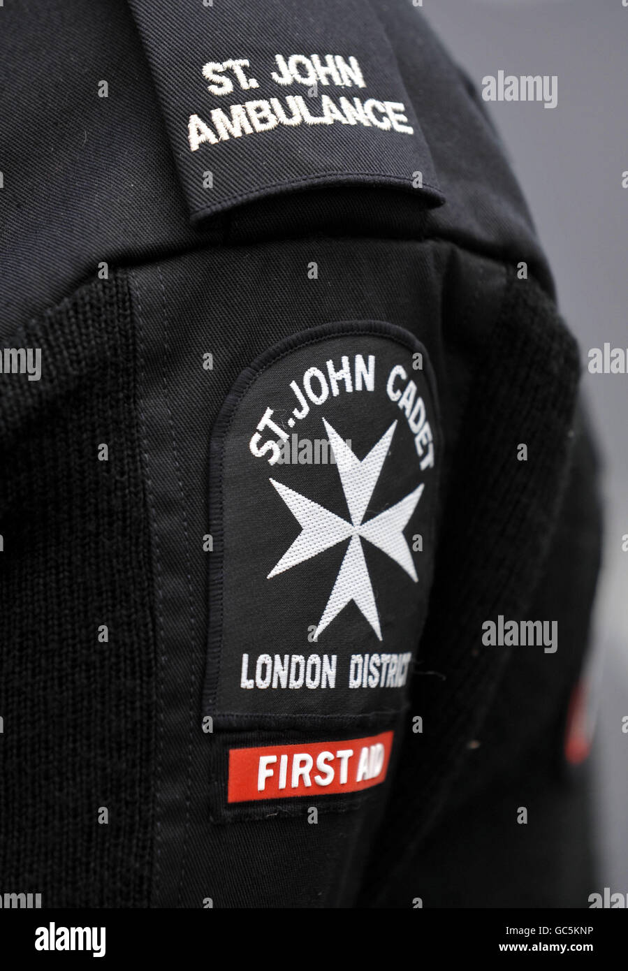 St John Ambulance Lager Stockfoto