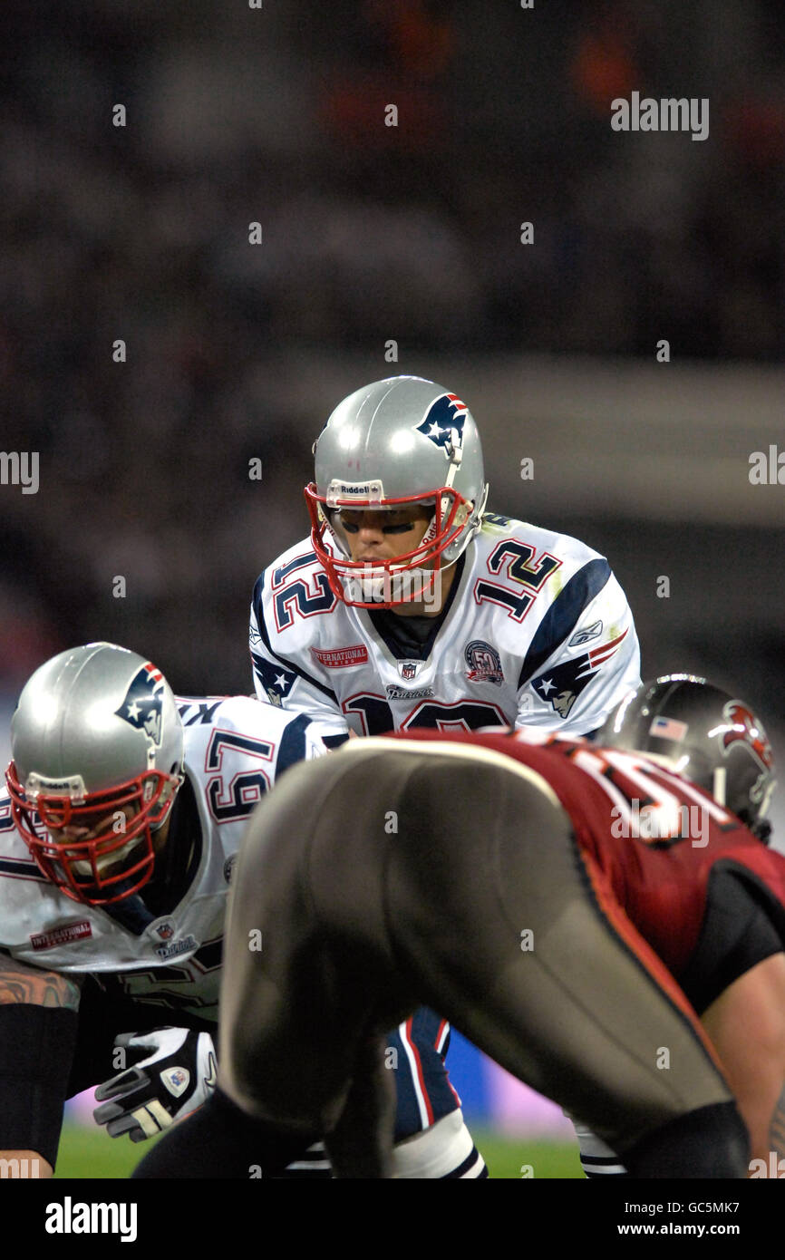 American Football - NFL - New England Patriots / Tampa Bay Buccaneers - Wembley Stadium. Tom Brady, New England Patriots Stockfoto