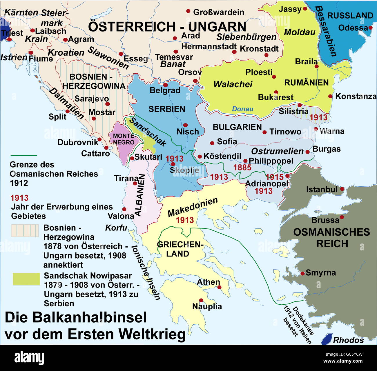 The balkans 1912 -Fotos und -Bildmaterial in hoher Auflösung – Alamy