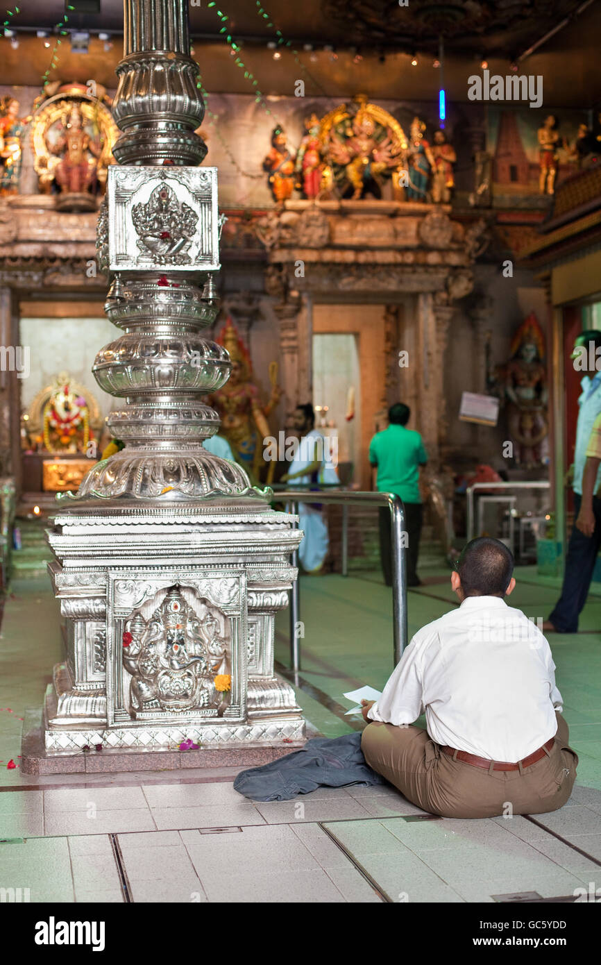 Sri Veeramakaliamman Tempel in Little India, Singapur Stockfoto