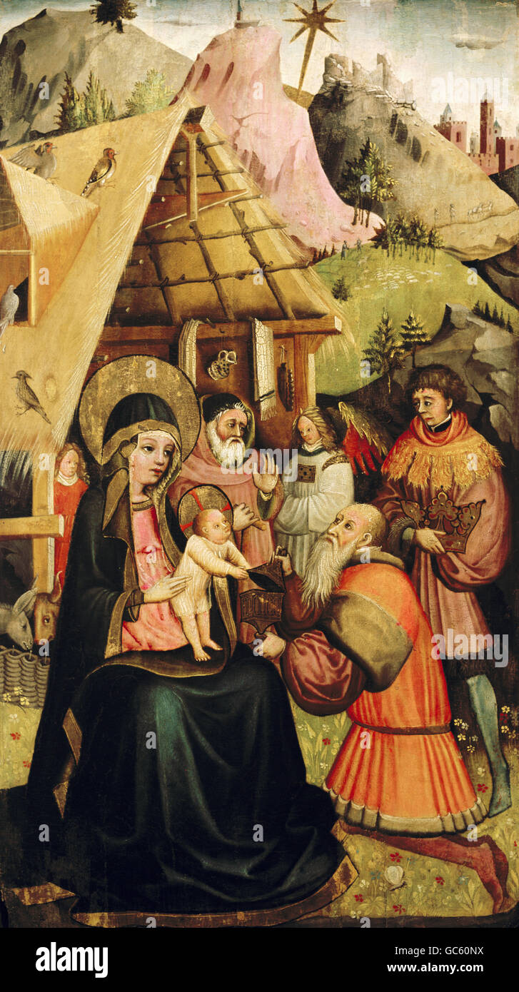 Anbetung der Könige, ca. 1440 Stockfoto