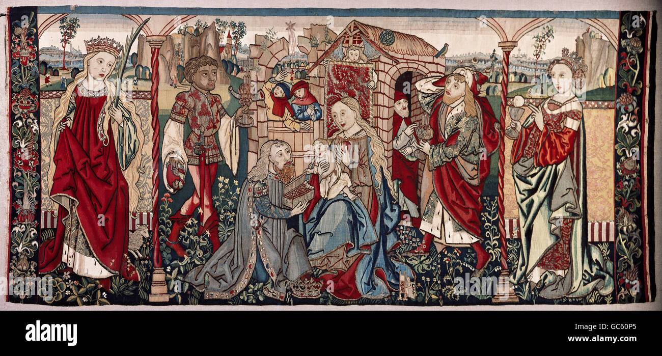 Anbetung der Könige, ca. 1500 Stockfoto