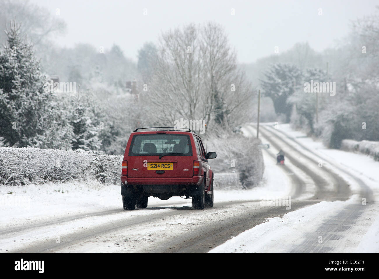 Winterwetter Stockfoto