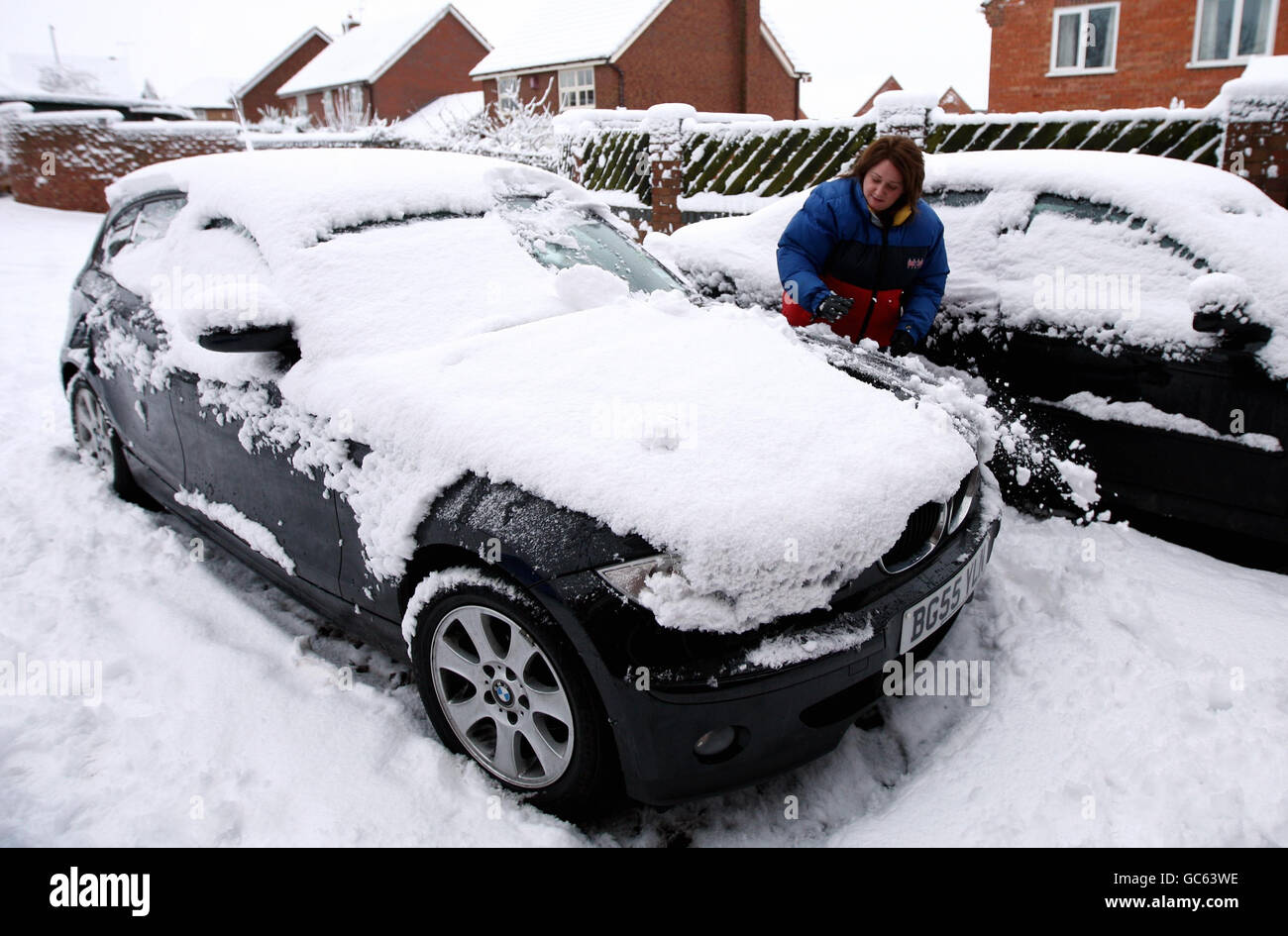 Winterwetter Stockfoto