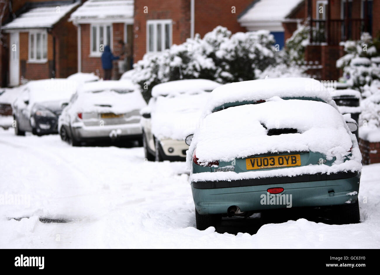 Winterwetter Stockfoto