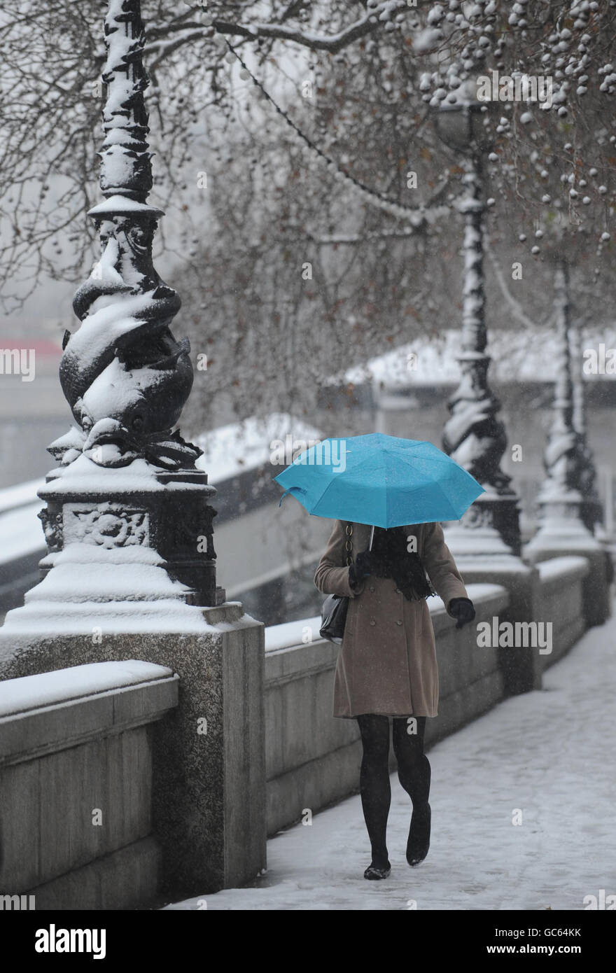 Winterwetter Jan13th Stockfoto