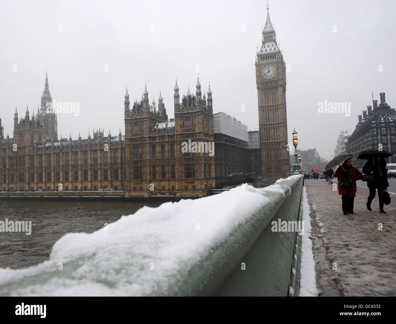 Winterwetter Jan13th Stockfoto