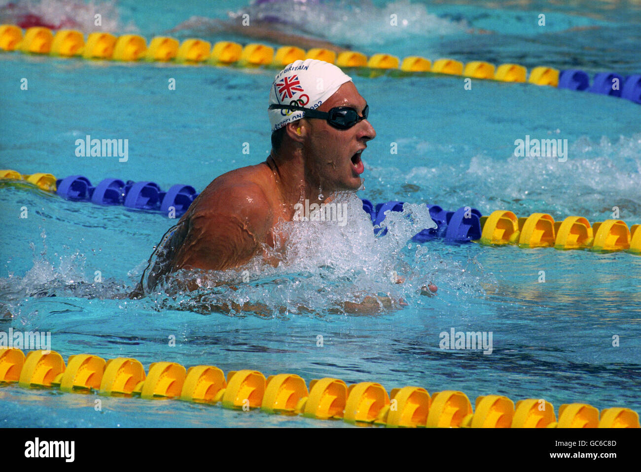 Olympischen Spiele Spiele Barcelona 1992 - schwimmen - Herren 200 Meter  Brustschwimmen - Finale Stockfotografie - Alamy