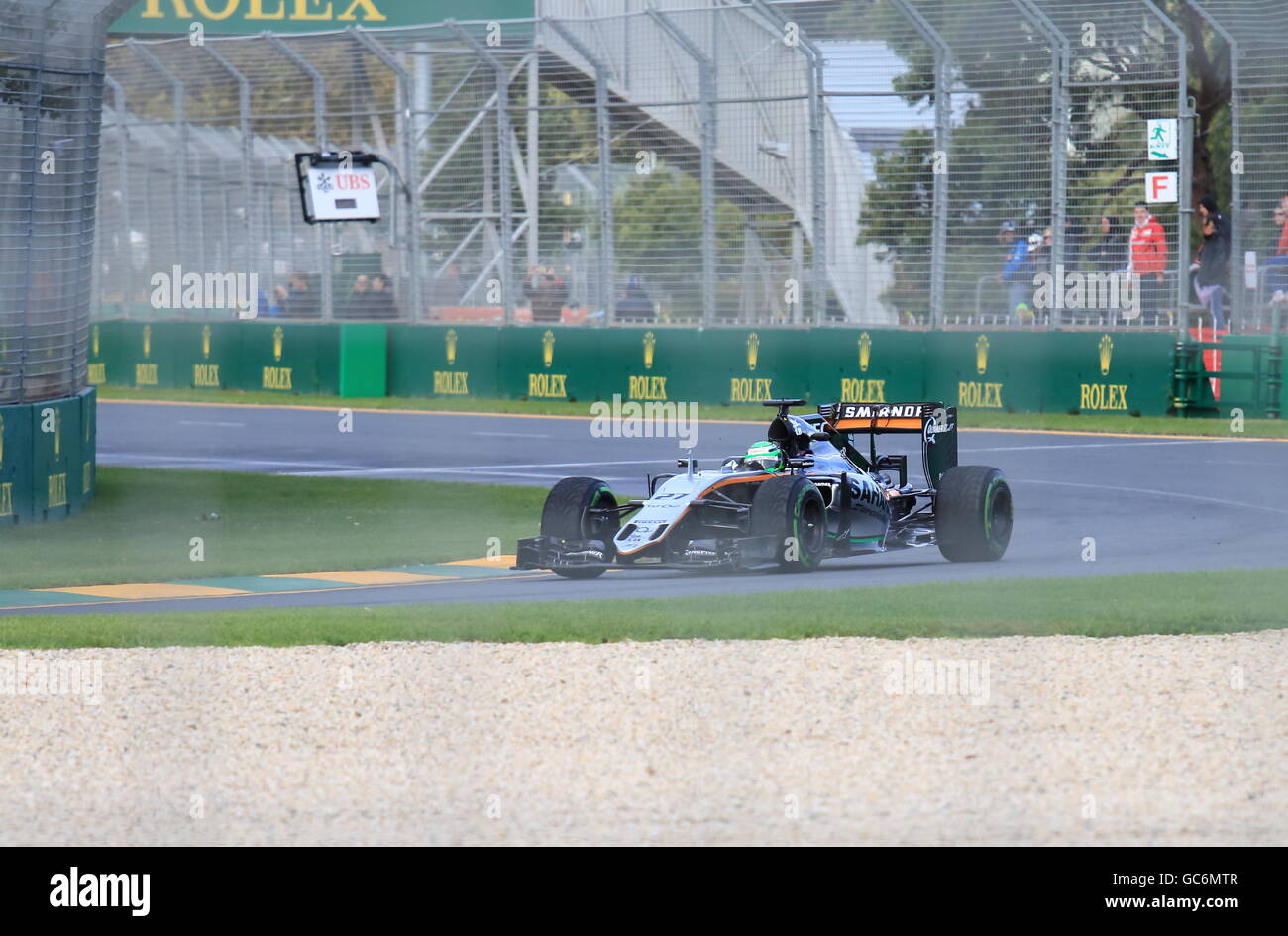 Nico Hülkenberg fährt bei Formel1 Autos Rennen im Albert Park Melbourne Australien. Stockfoto