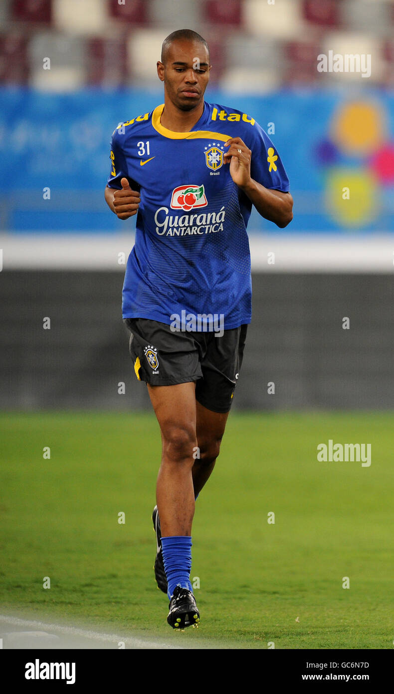 Brasiliens Naldo während eines Trainings im Khalifa International Stadium, Doha, Katar. Stockfoto