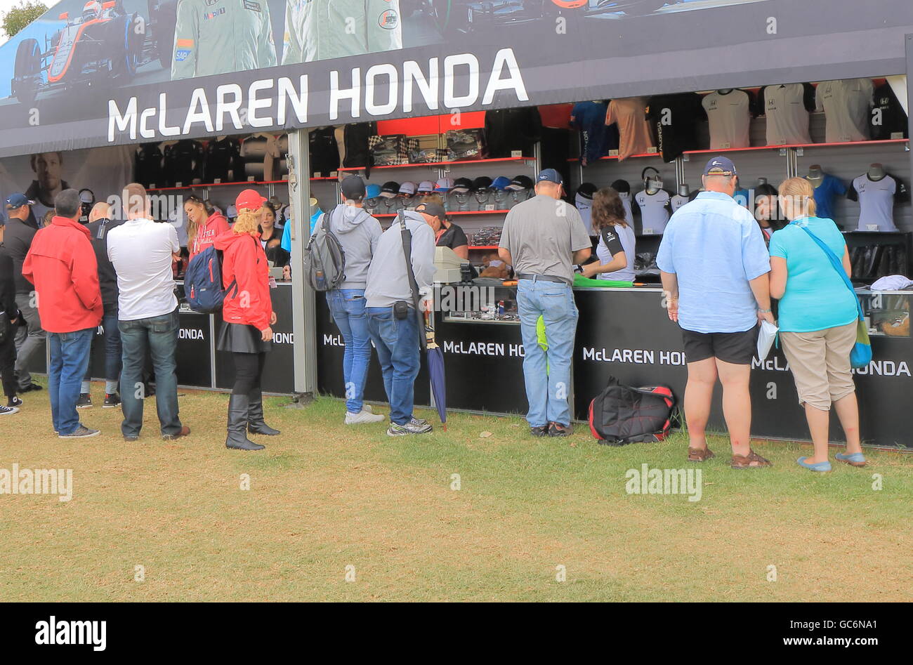 Formel 1 Grand Prix im Albert Park Melbourne Australien besuchen Menschen. Stockfoto