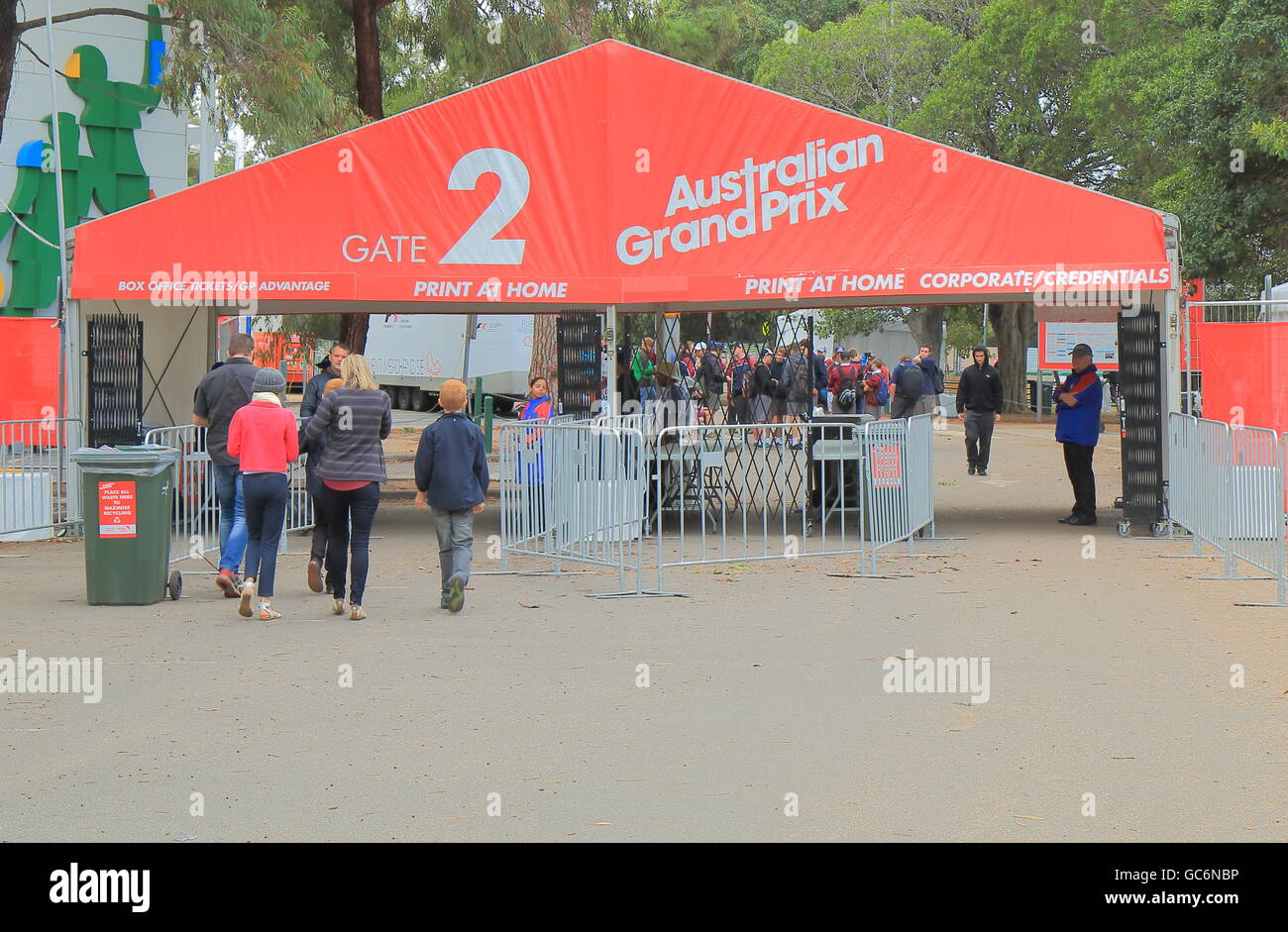 Formel 1 Grand Prix im Albert Park Melbourne Australien besuchen Menschen. Stockfoto