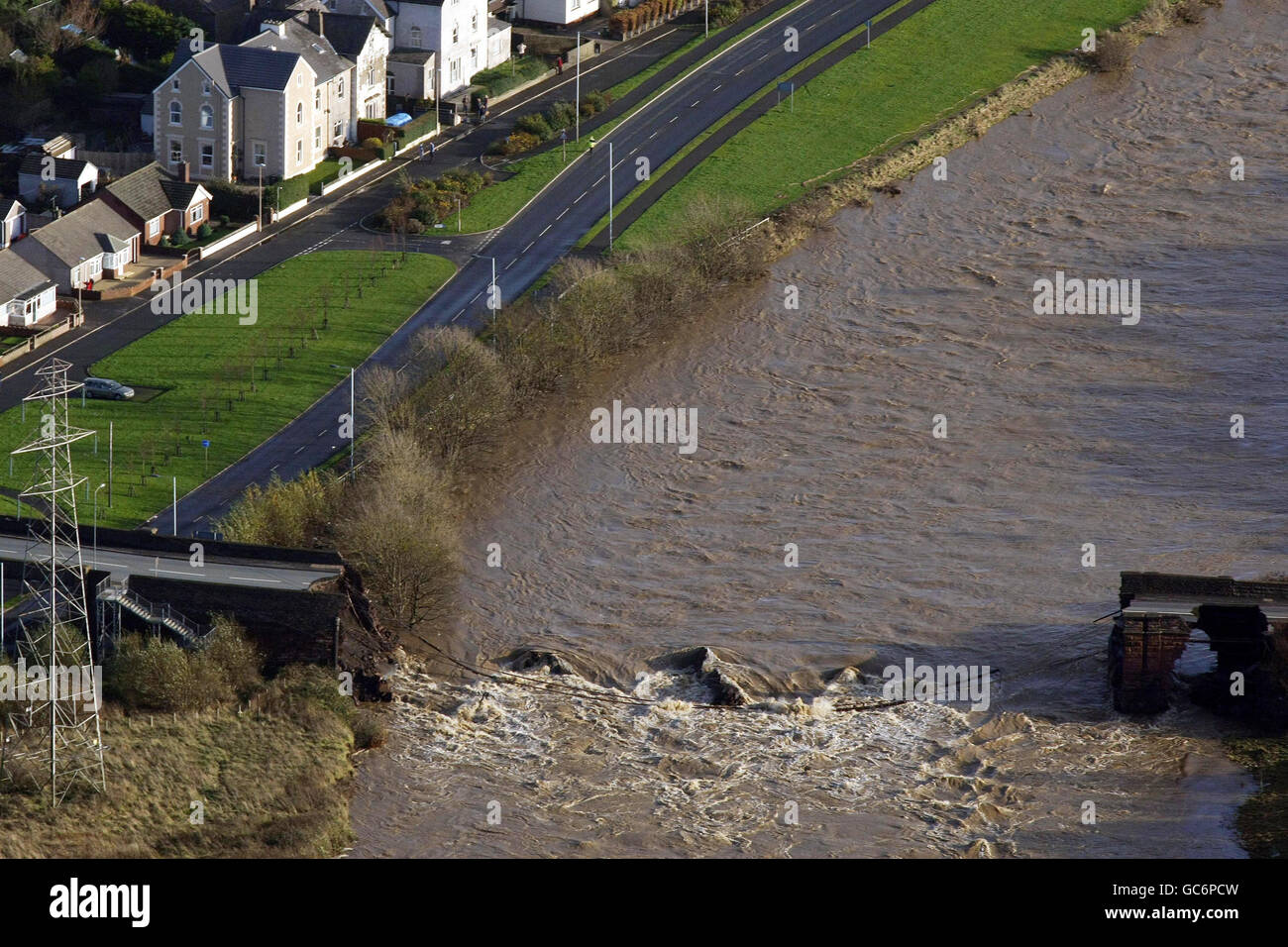 Überschwemmungen in UK Stockfoto