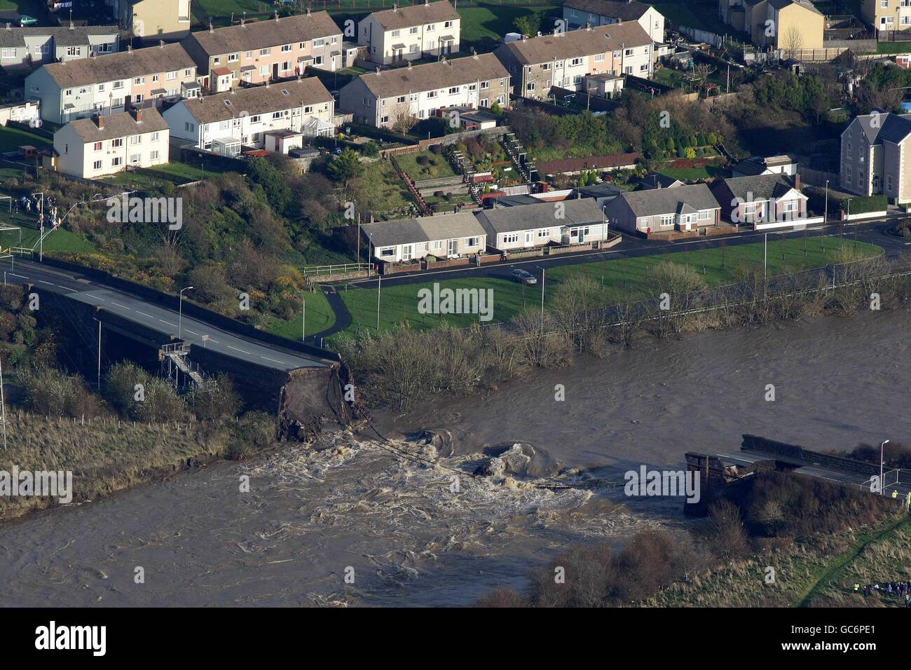 Überschwemmungen in UK Stockfoto