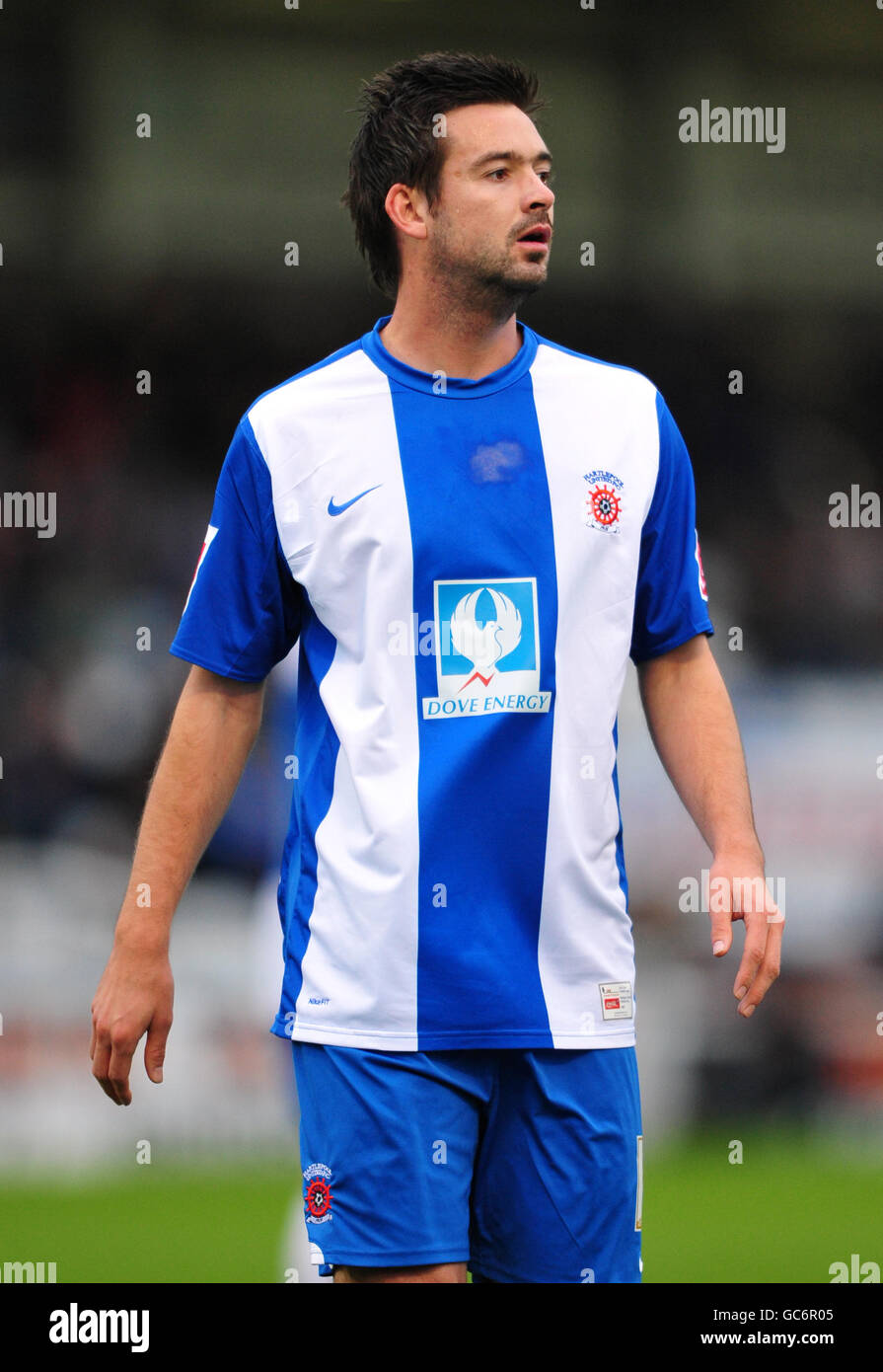 Fußball - Coca-Cola Football League One - Hartlepool United / Leyton Orient - Victoria Park. Adam Boyd, Hartlepool United Stockfoto