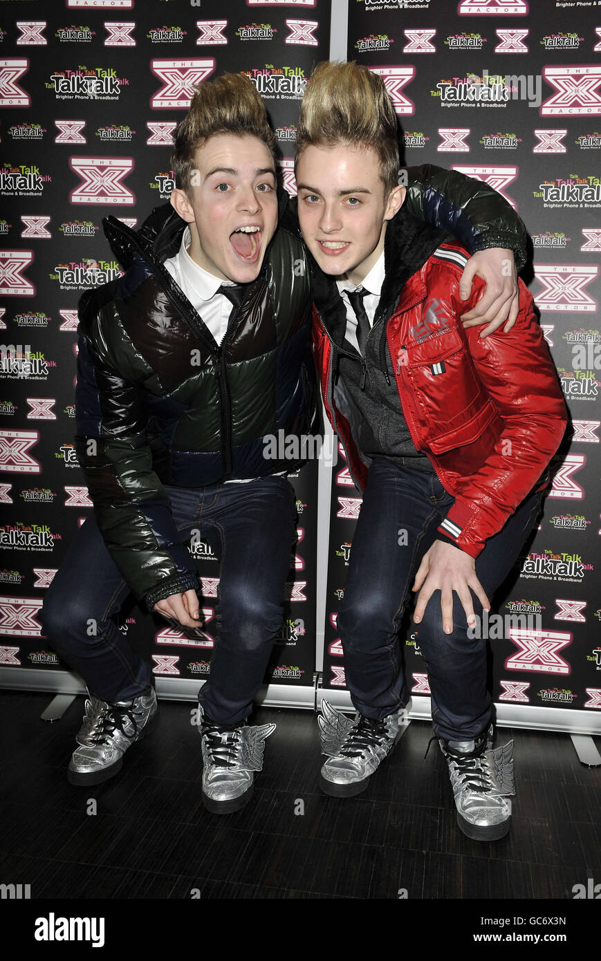 John und Edward alias Jedward, ehemalige Teilnehmer von X Factor