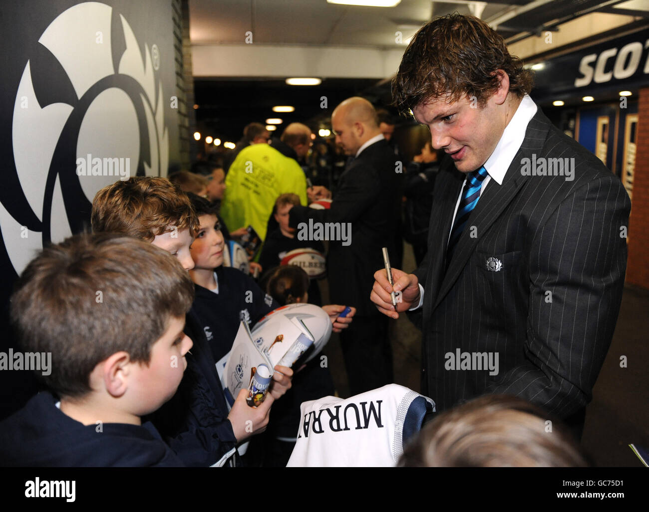 Rugby-Union - Bank Of Scotland Corporate Herbst Test - Schottland V Australien - Murrayfield 2009 Stockfoto