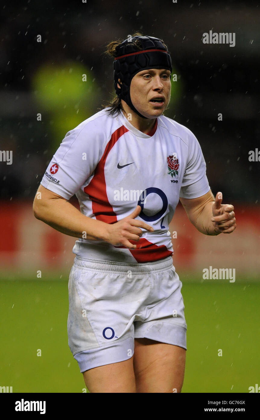 Rugby Union - England Frauen gegen Neuseeland Frauen - Twickenham. Amy Garnett, England Stockfoto