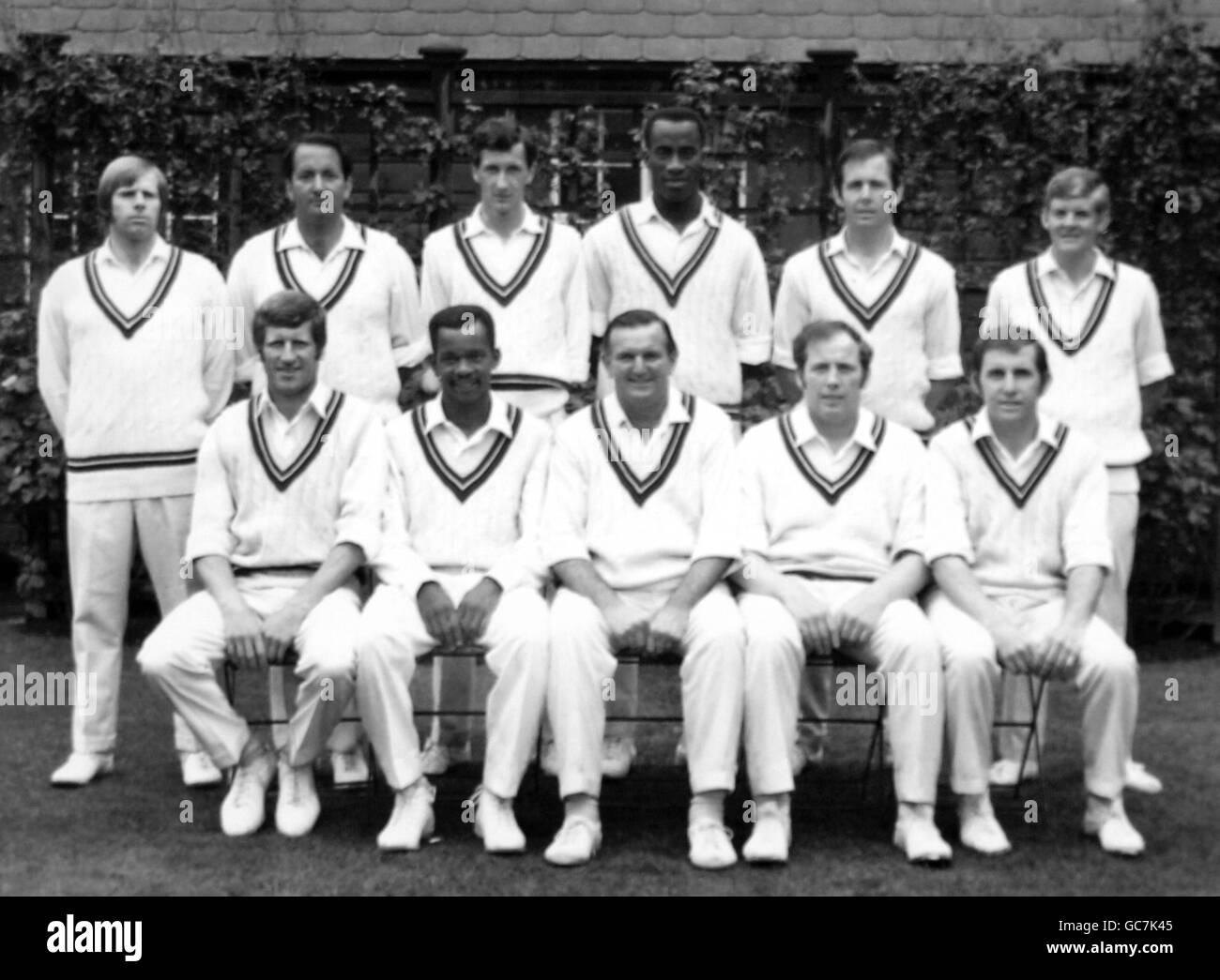 Cricket - Worcestershire Cricket Club. Worcestershire Team Group Mai 1970 Stockfoto