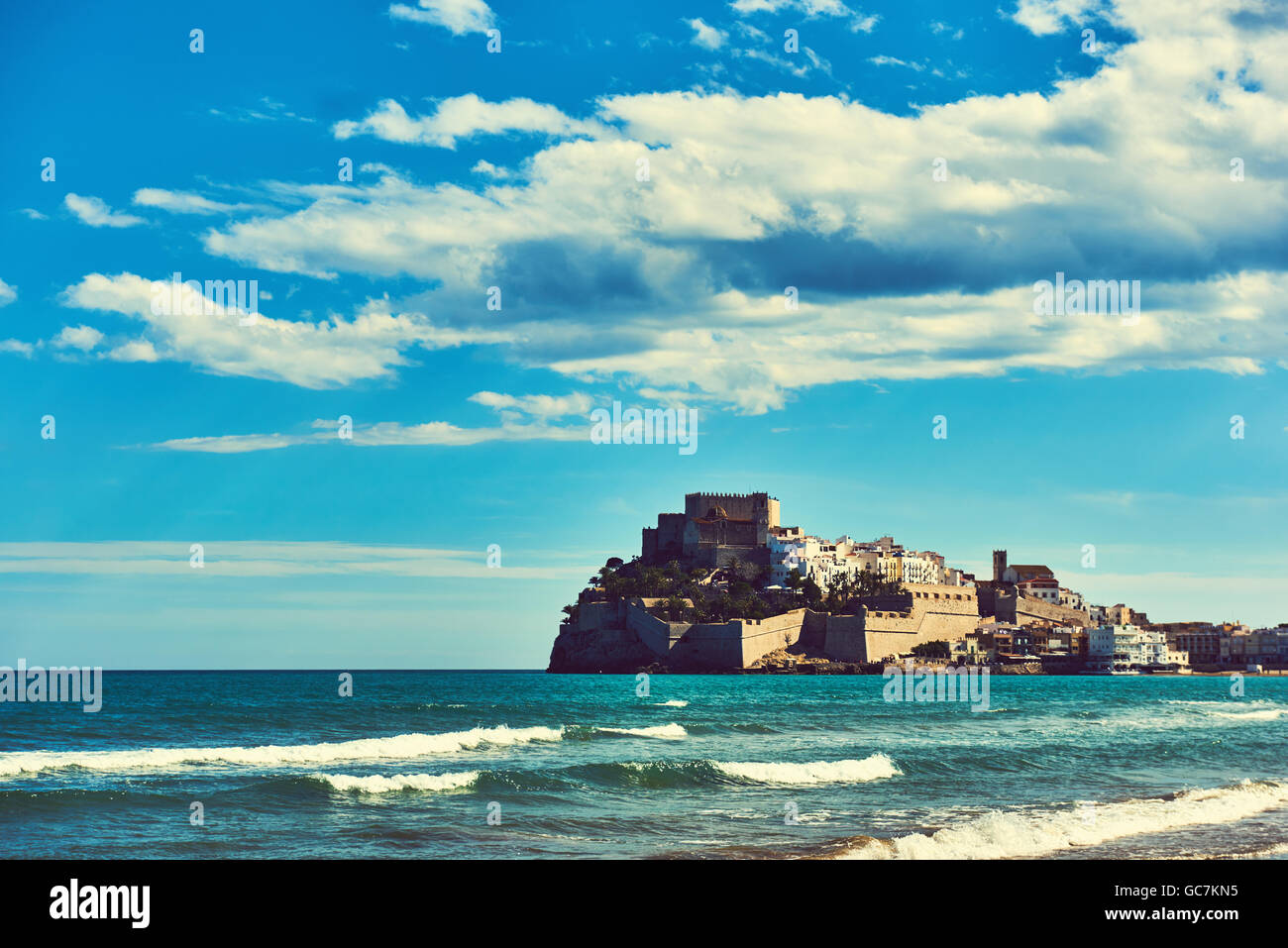 Peniscola Schloss Stockfoto